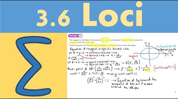 3.6 Loci (FP1 - Chapter 3: Conic Sections 2)