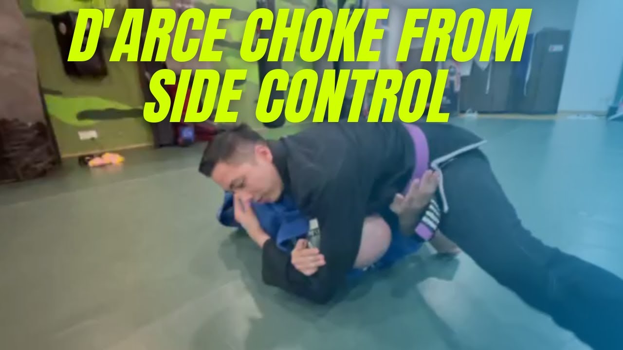 Attacking the D'Arce Choke from Side Control - YouTube