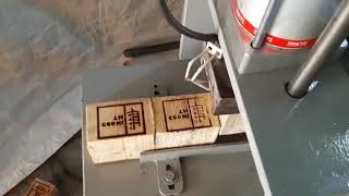 Hot Stamping Machine for Pallet Blocks and Stringers.