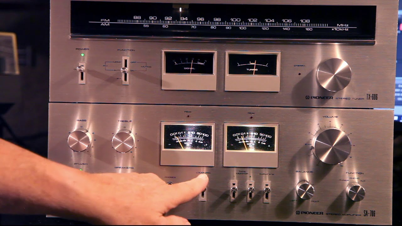Pioneer SA-706 Integrated Amplifier and Matching Pioneer TX-606