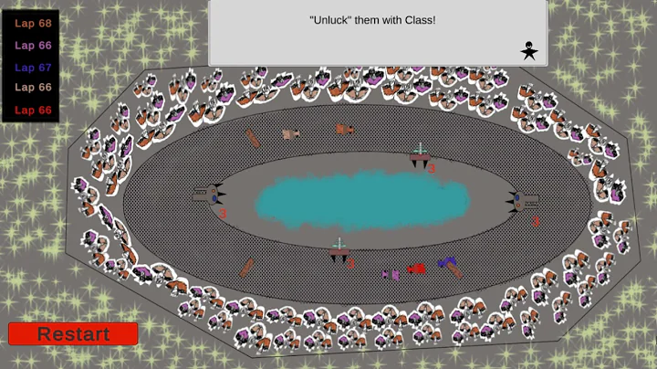 UnluckyRaceSimulator watching the racer drive to 69th laps