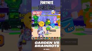 Fortnite Secret Codes - Garden VS Brainrots #fortniteshort