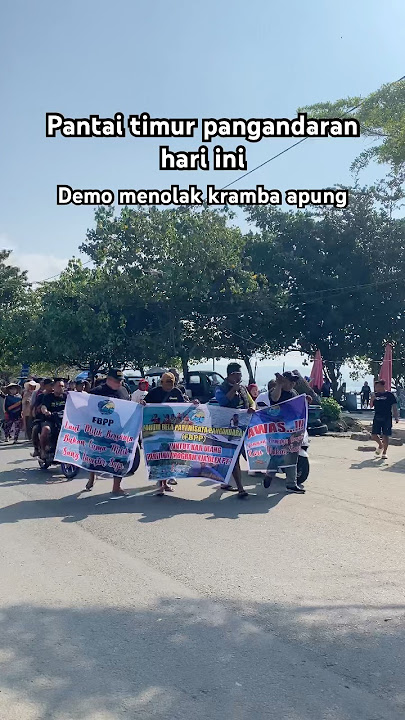 Today's Pangandaran info. Dozens of Pangandaran tourism operators stage a demonstration. #pangand...