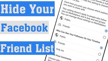 How to Hide Facebook Friends List On Android & iPhone 2020