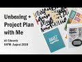 Unboxing + Project Plan With Me | Ali Edwards | August 2020 SBTM