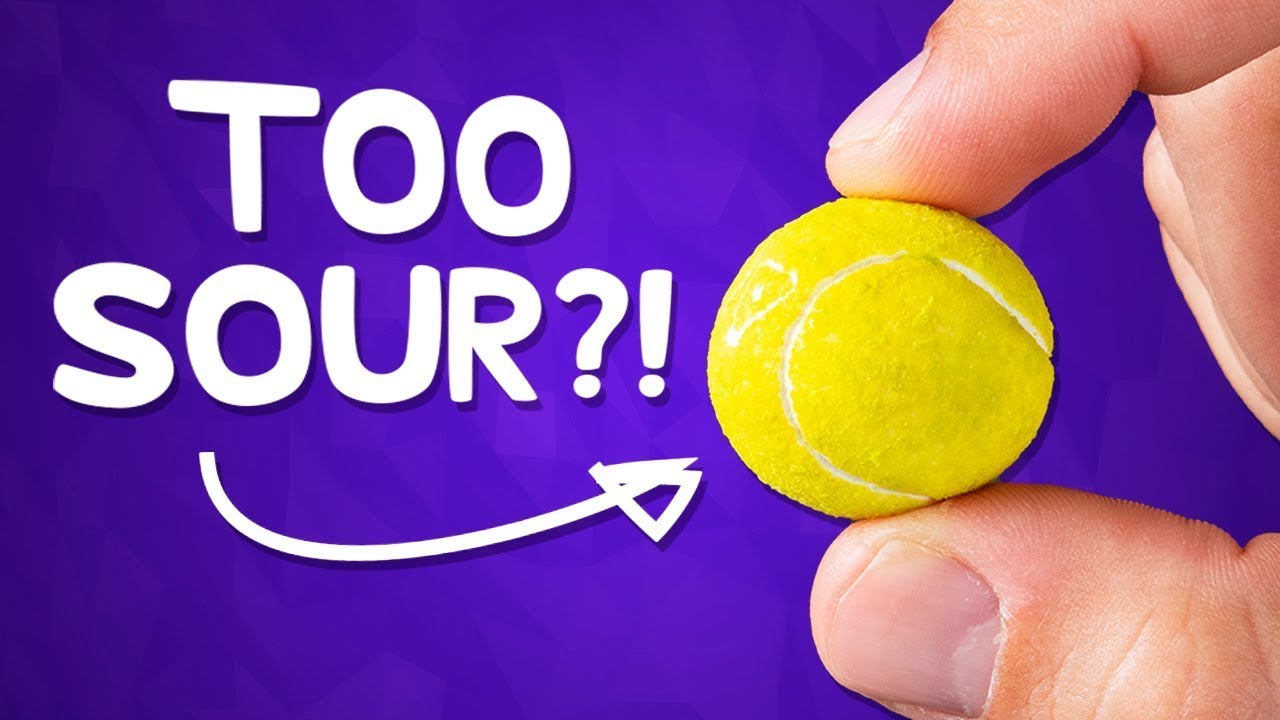 This Tennis "Ball" Is Actually a Super Sour Gumball YouTube