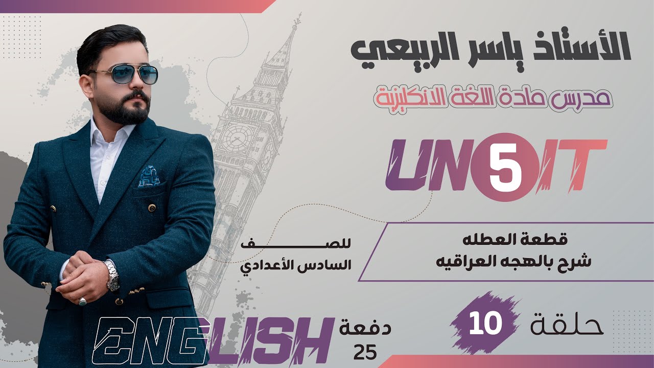 اللغة الانكليزية للصف السادس الاعدادي 2025 || يونت الخامس - محاضرة 10 | قطعة العطله (شرح ب ألف معنى)
