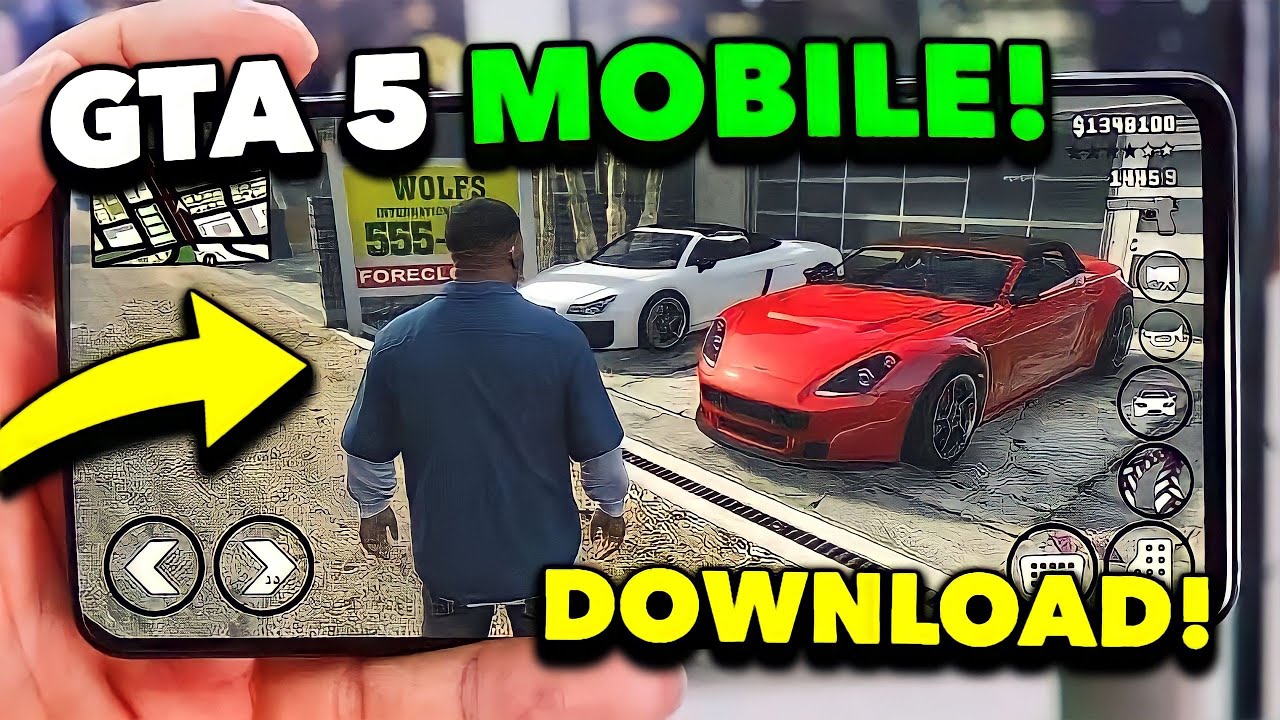 NEW GTA 5 MOBILE GAME + HOW TO DOWNLOAD! GTA V MOBILE GAMEPLAY ANDROID!