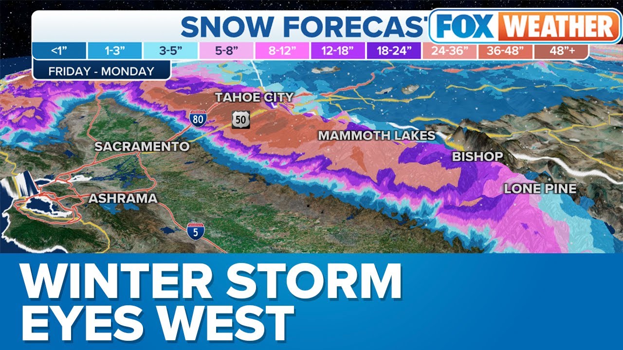 More Feet Of Snow Expected For California’s Sierra Nevada - YouTube