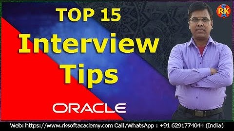 Top-15-Interview-Tips for Oracle | Oracle Interview Tips | Interview Tips | Oracle SQL tutorial