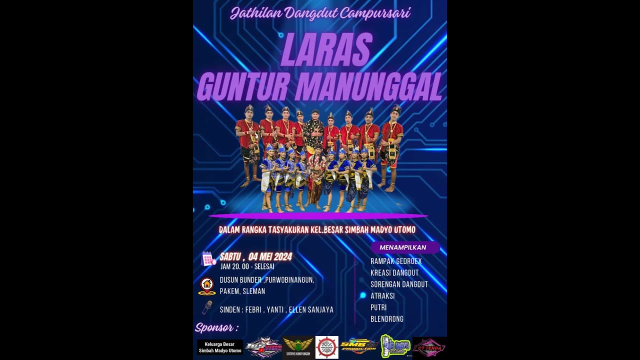 LIVE JATILAN DANGDUT LARAS GUNTUR MANUNGGAL Tasyakuran Kel Besar Simbah Madyo Utomo Sleman 04-5-2024
