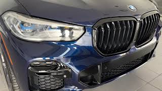 2022 BMW X5 40i M Sports Tanzanite Blue with Cognac Interior