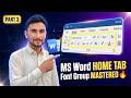 MS Word Font Group in Hindi Urdu | Home Tab Font Commands Full Beginner Tutorial
