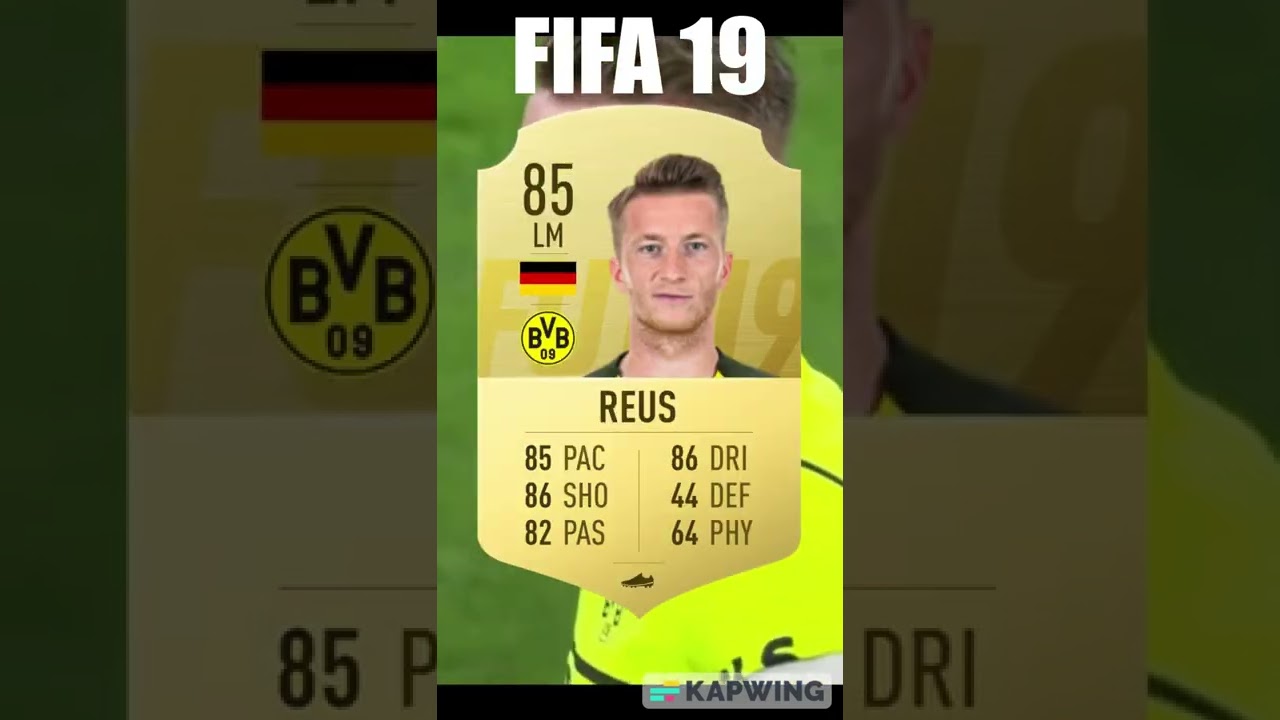 MARCO REUS FIFA EVOLUTION FIFA 18 - FIFA 23 