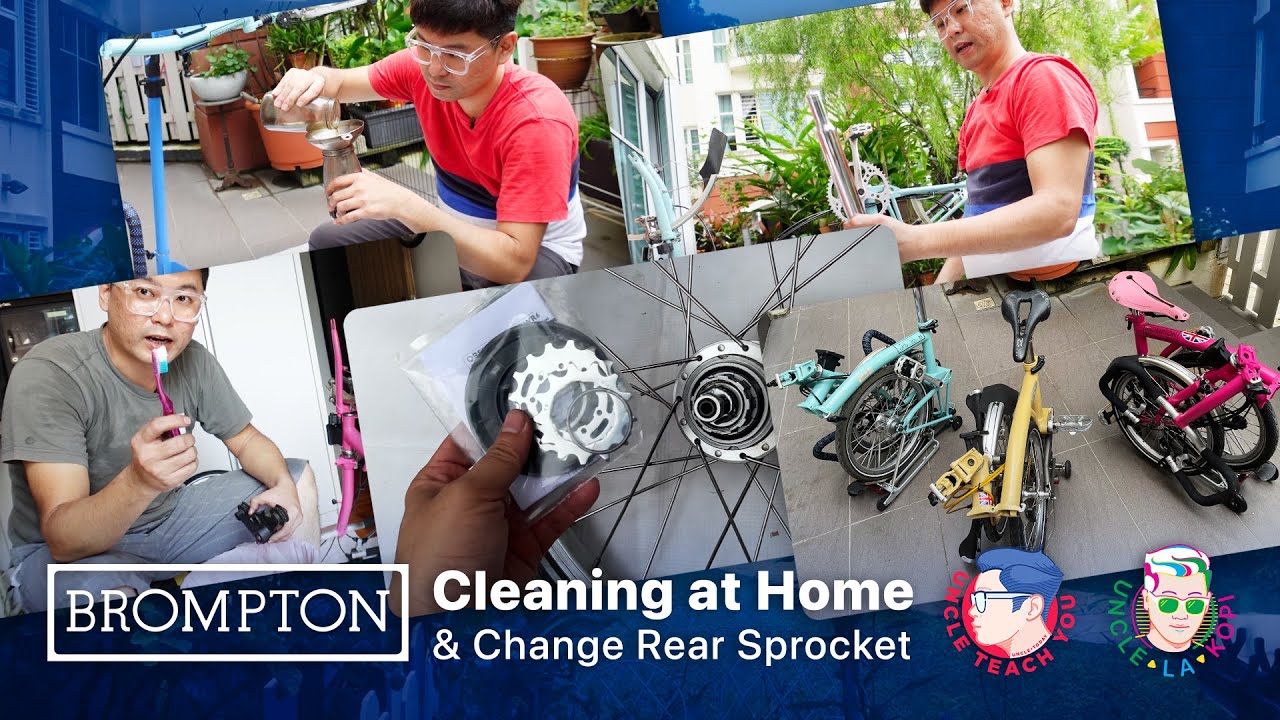 Brompton Bicycle Cleaning at Home