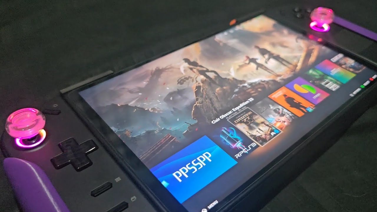 Transparent Sticks + Transparent Thumb Grips = Christmas Everyday | Legion Go | CachyOS