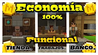 Como hacer un sistema de Economia Completo en Minecraft Bedrock 1.18 |Tienda|Trabajos|Banco|