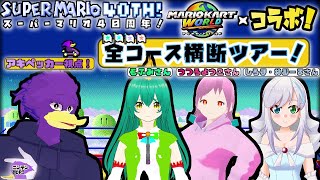 【初見さん歓迎・コラボ視点配信】🍄スーパーマリオ40周年記念コラボ！もふみさん主催の全コース横断ツアーを皆で楽しんでイックェ～🔥【マリオカートワールド】