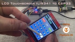 Using a 2.8in SPI LCD Touchscreen ILI9341 with an ESP32 on Platformio