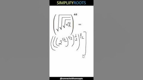 NESTED ROOT PROBLEM #maths , #exponents, #shorts