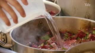 Interdisciplinary team cooks 4000-year old Babylonian stews at NYU event