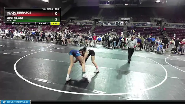 100 Lbs 1st Place Match - Alicia Serratos, Califor...