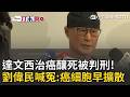 一刀未剪｜婦癌名醫劉偉民遭控醫死人! 一審判刑1年4月 喊冤將上訴 直言：開腹清乾淨是天方夜譚 遭酸為利益選達文西手術 劉偉民：那是放屁！ ｜三立新聞LIVE