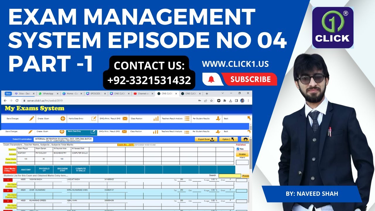 One Click CMS Exam Module Part - 01 | Video # 05 | | Exam Management ...