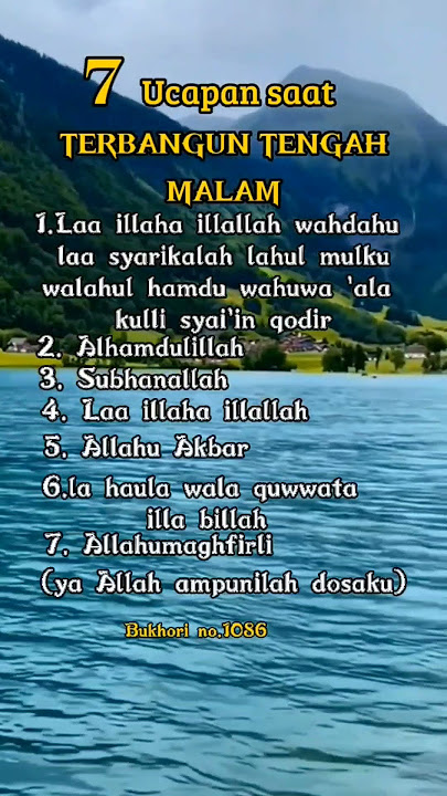 Doa saat terbangun tengah malam#doa#doamustajab#shorts