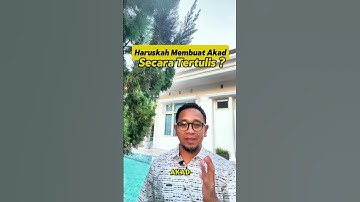Akad Perjanjian Apakah Harus Tertulis?