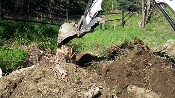 Removing a Tree Stump With a Bobcat (Part 2)