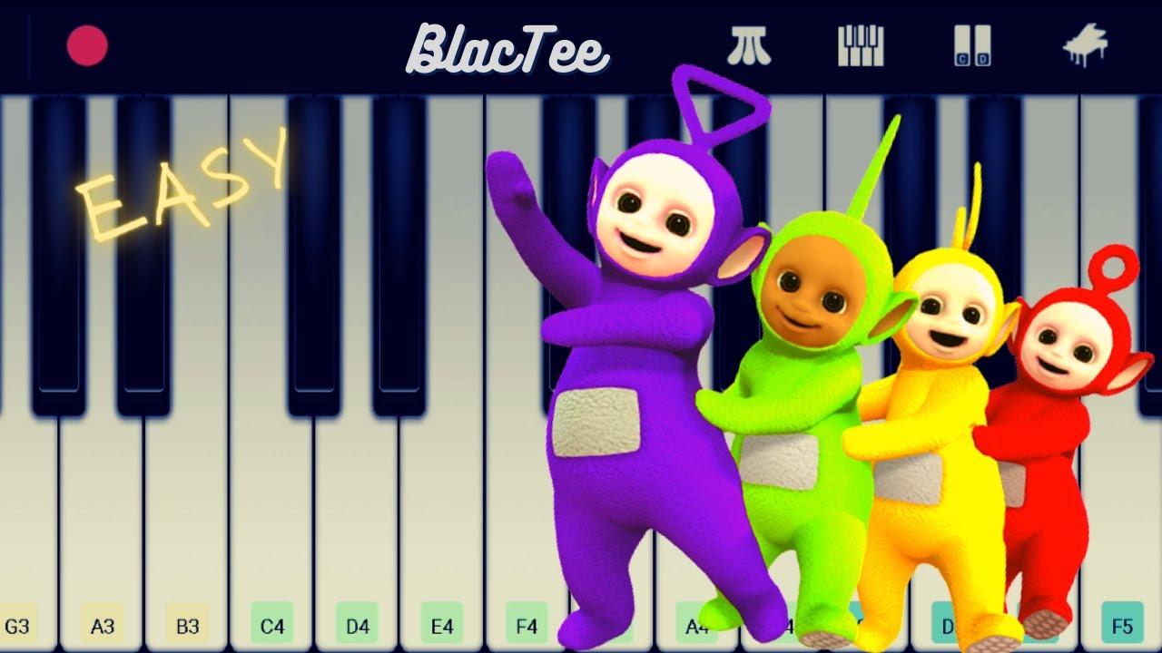 Teletubbies - Theme Song EASY Piano Tutorial - YouTube.