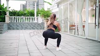 High Waisted Sports Workout Yoga Leggings For Women Soft Polyester Gym Fitness Leggings With Pocket screenshot 5