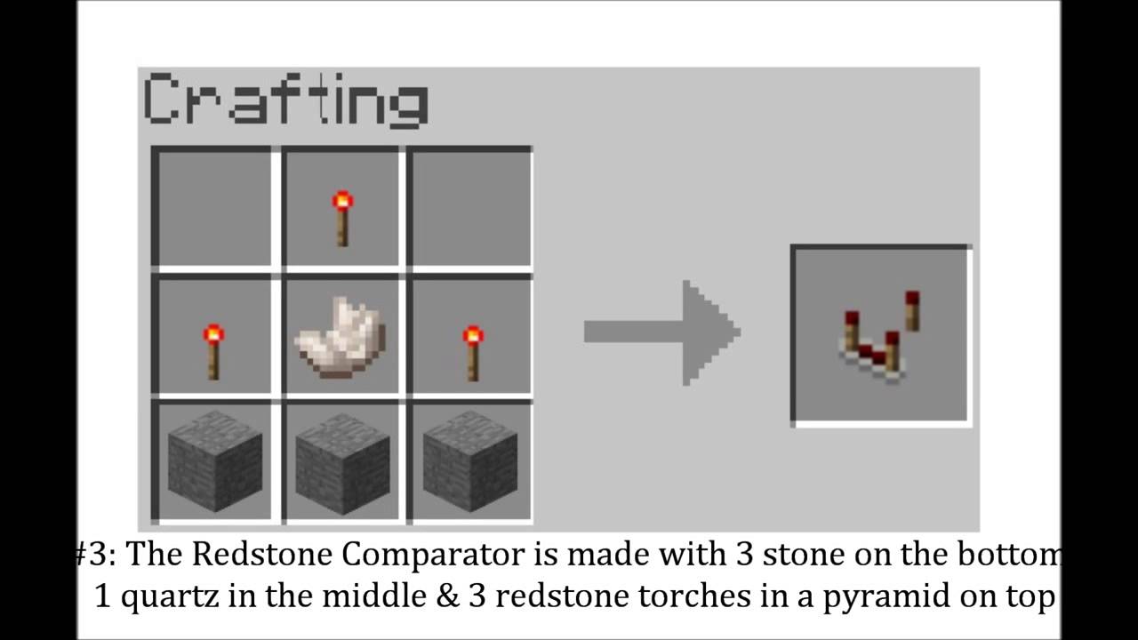 Minecraft Crafting Recipes Redstone Torch Minecraft Crafting Guide Youtube