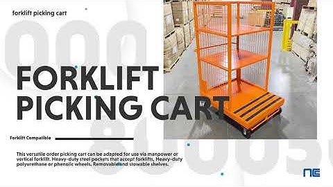 Forklift Compatible Order Picker Cart - National Cart Co.