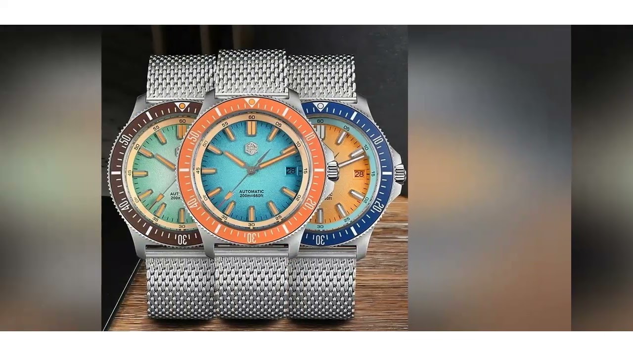 San Martin 40mm Dive Watch Original Design NH35 Automatic Mechanical Fashion Men Watch Sapphire