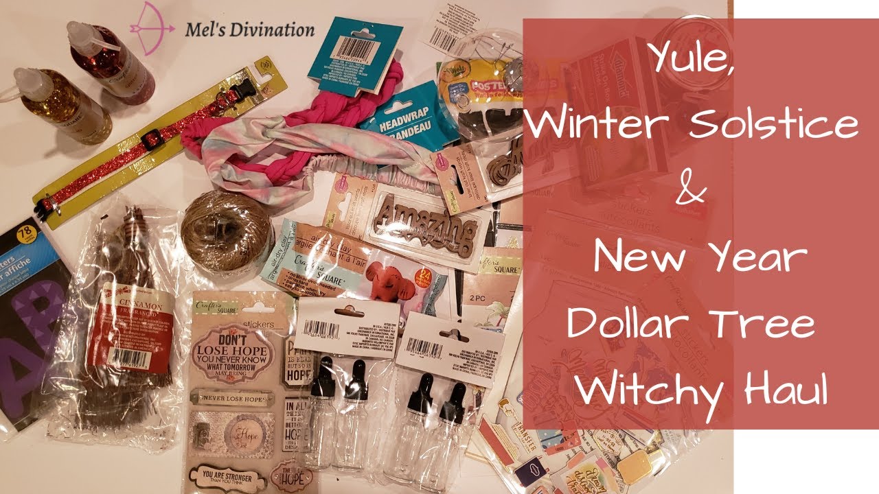 Yule, Winter Solstice, New Year Vision Board Materials || Dollar Tree Witchy Haul || 2022
