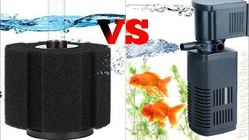 Which One Is Better Sponge Filter Or Power Filter||Rahaman Aquarium & Birds