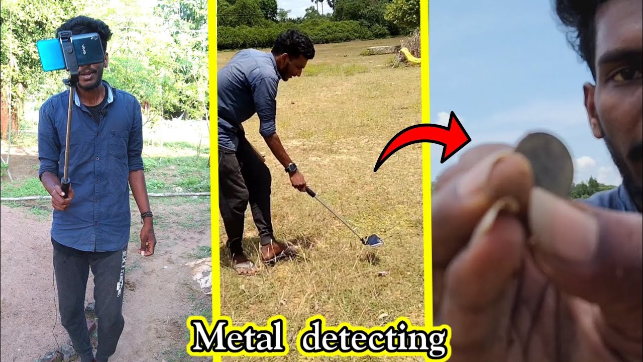 Metal detecting using mobile 💯🤯 