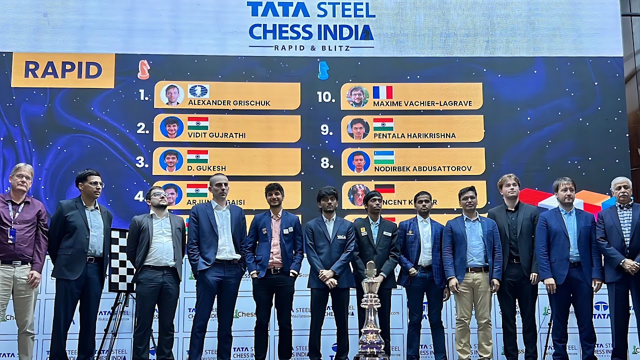 Alexander Grischuk wins Tata Steel Chess India Blitz