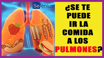 ¿Qué ocurre si la comida entra en los pulmones?