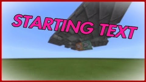 Minecraft Tutorial, Starting Text For Servers, Ps4, Xbox one, Mcpe, windows 10