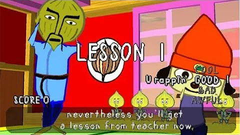 Parappa The Rapper Stage 1 - Chop Chop Master Onion Walkthrough