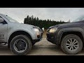 Volkswagen Amarok & Pajero sport2. Небольшое сравнение работы имитации блокировок. часть 1.