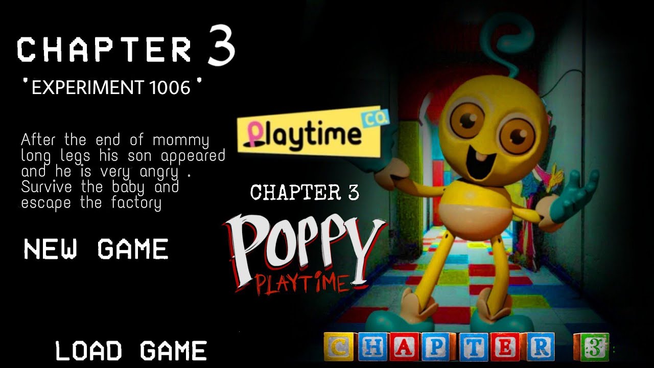 Poppy Playtime Chapter 3 Main Menu Trailer