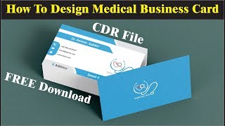How To Design-Medical-Business Card-Using-CorelDraw || Urdu-Hindi Tutorial