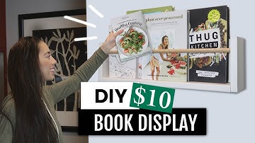 DIY Book Shelf Display | $10 NO POWER TOOLS NEEDED