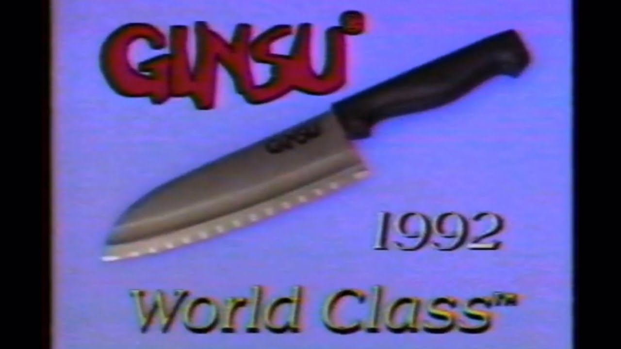 1992 Ginsu World Class Knife Commercial YouTube