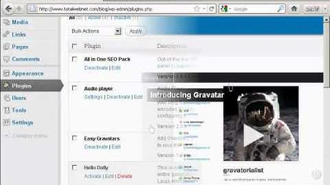Video 18   How to Use Gravatars for Your Blog