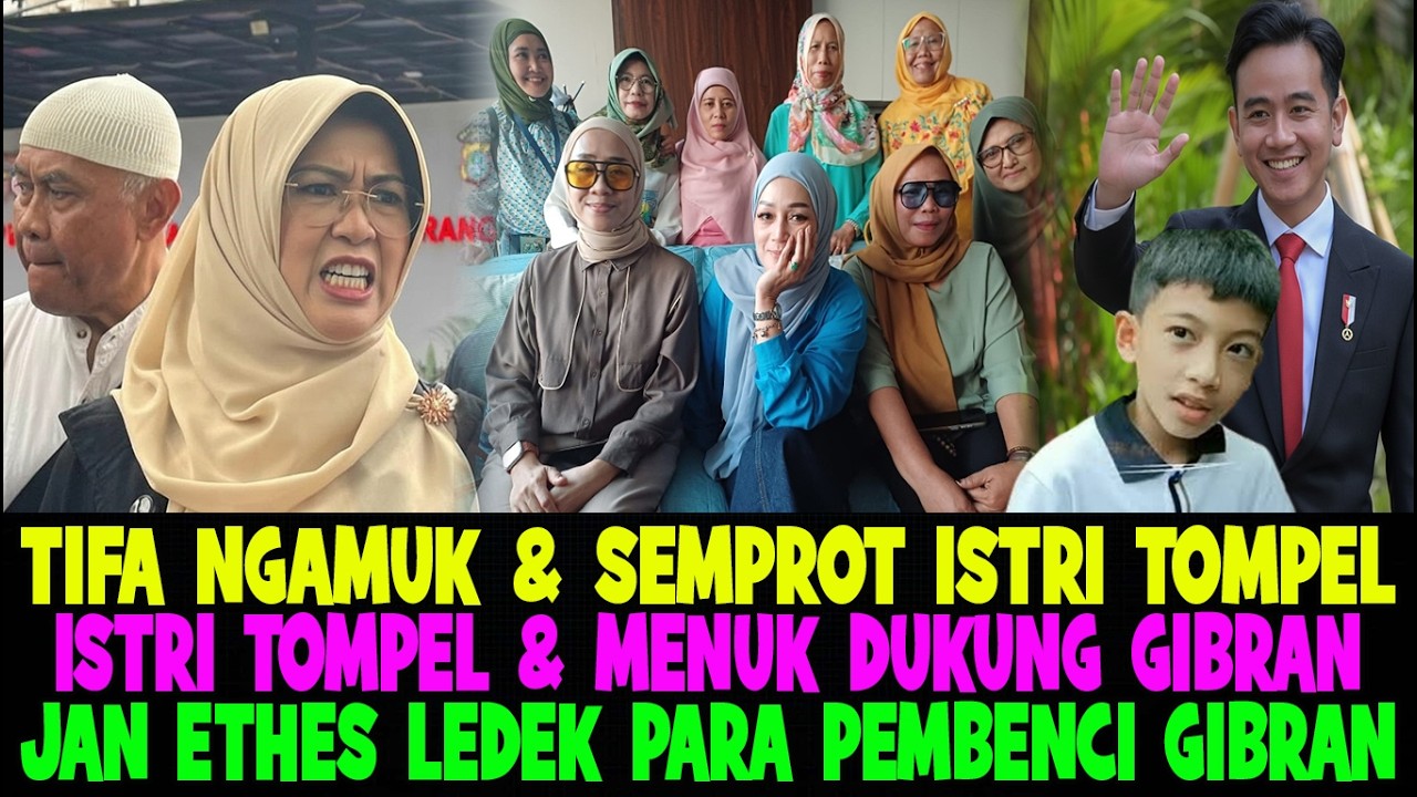NGAKAK GULING GULING..!! TIFA NGAMUK SEMPROT MENUK & ISTRI TOMPEL KARENA MENDUKUNG WAPRES GIBRAN 😂